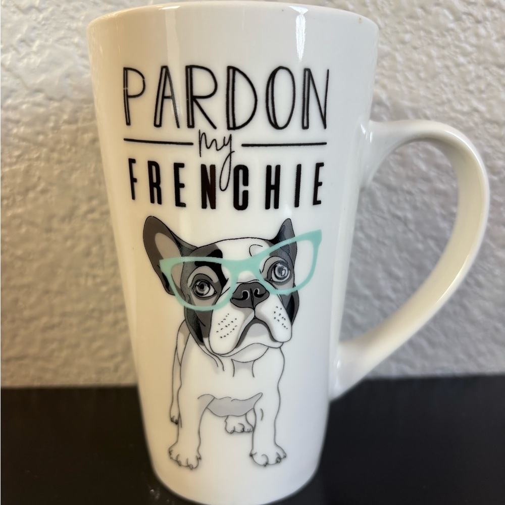 “Pardon My Frenchie” White Coffee or Tea 6” Mug